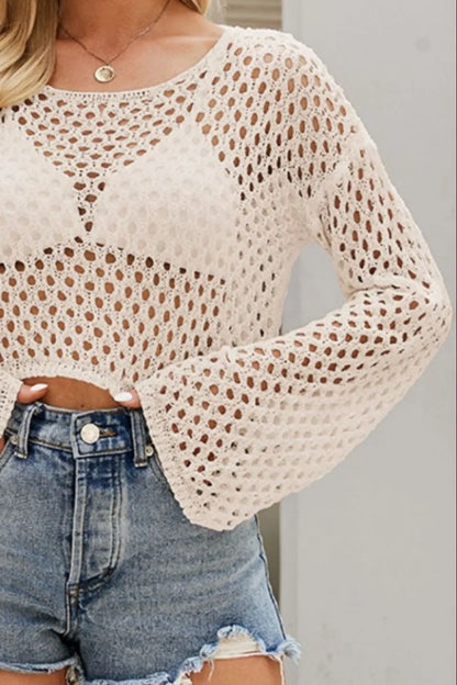 Openwork Knit Top openwork knit design