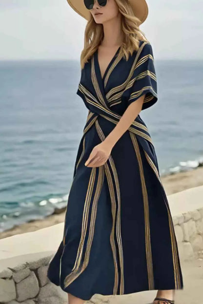 Chic Striped Maxi Dress: Elevate Your Summer Style Effortlessly