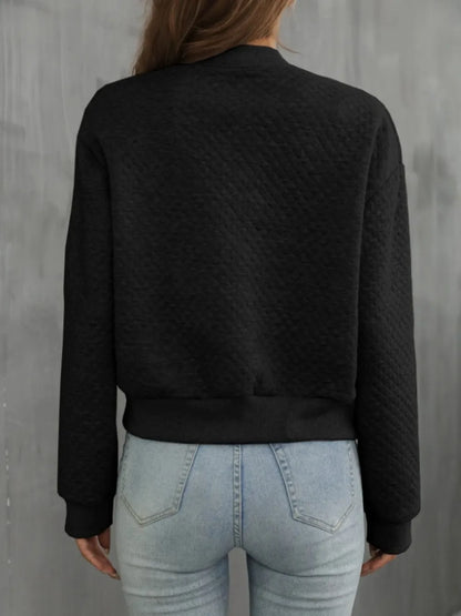 Zip Up Long Sleeve Jacket long sleeve design