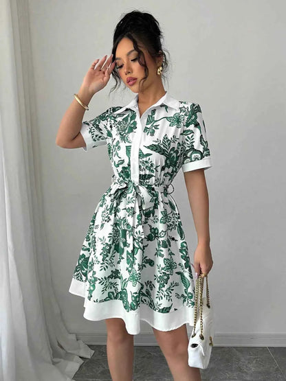 Effortlessly Chic Printed Mini Dress for Every Occasion