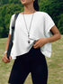 Stylish Cutout Back Short Sleeve T-Shirt for Effortless Chic