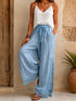 Lace Detail Wide Leg Pants lace detail