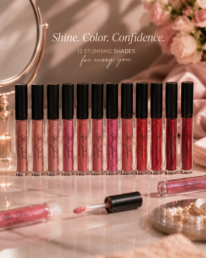 Silky cream lip gloss with smooth glossy finish