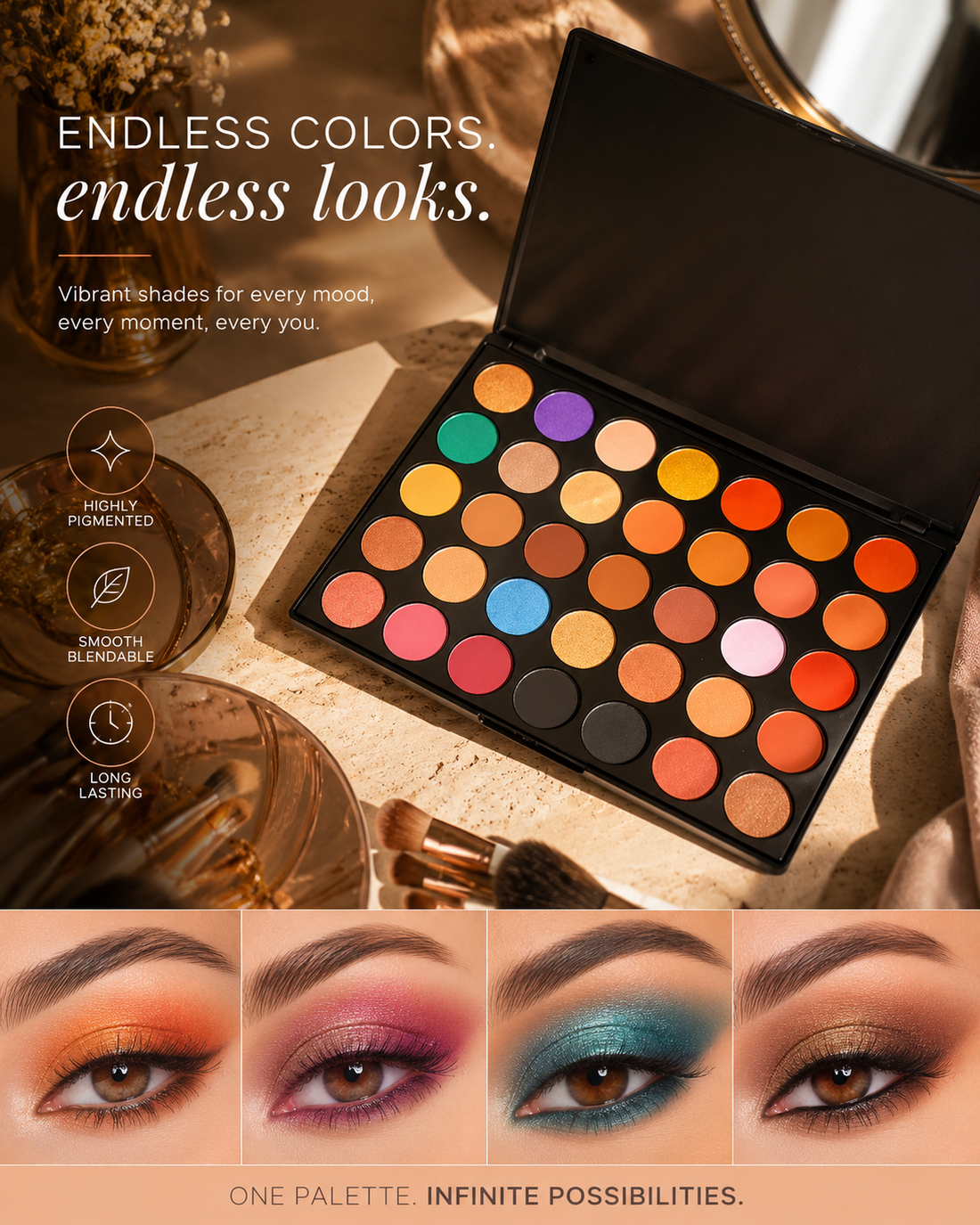 Purple Dusk High Pigment Eyeshadow Palette - Eloria Shop