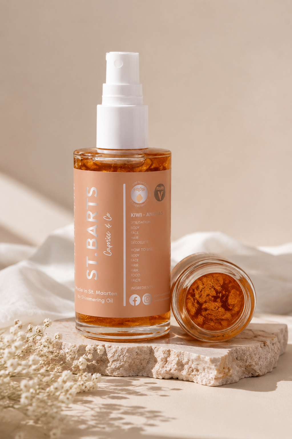 St.Barts - Dry Shimmering Body Oil - Eloria Shop