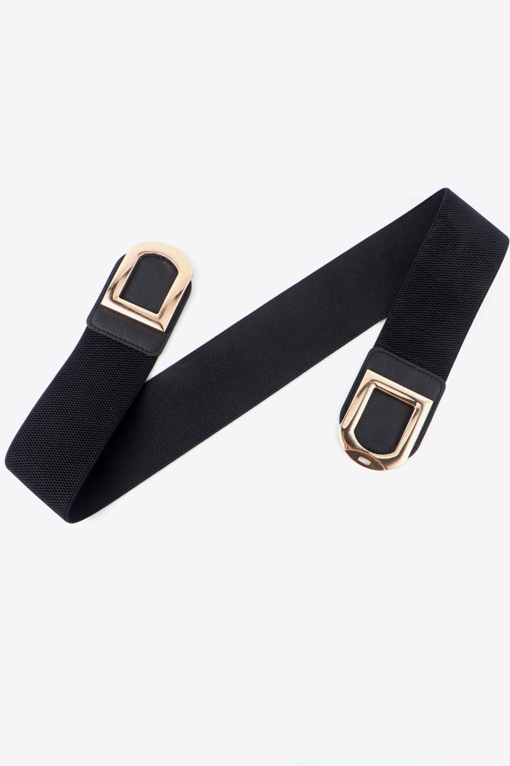 Double D Buckle PU Belt double buckle detail