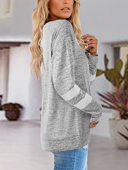 V-Neck Raglan Sleeve T-Shirt styled outfit