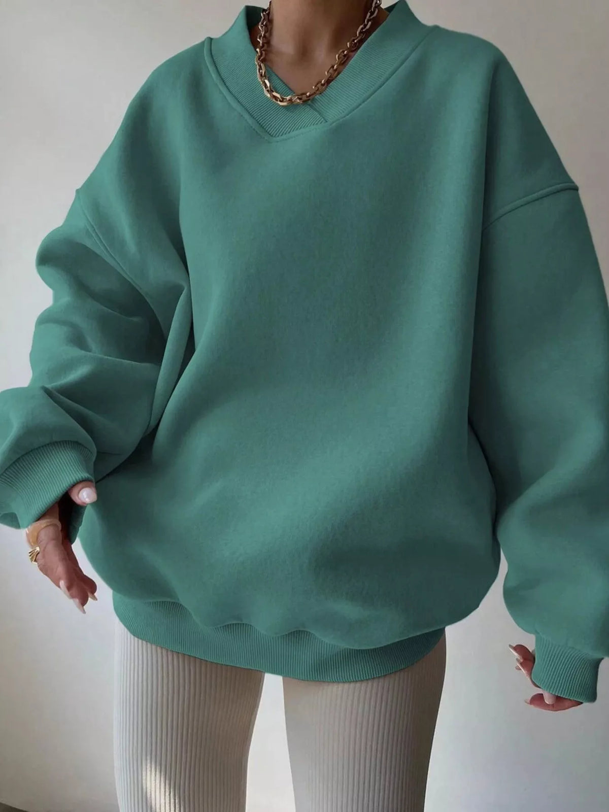 Oversized Long Sleeve Sweatshirt casual outfit
