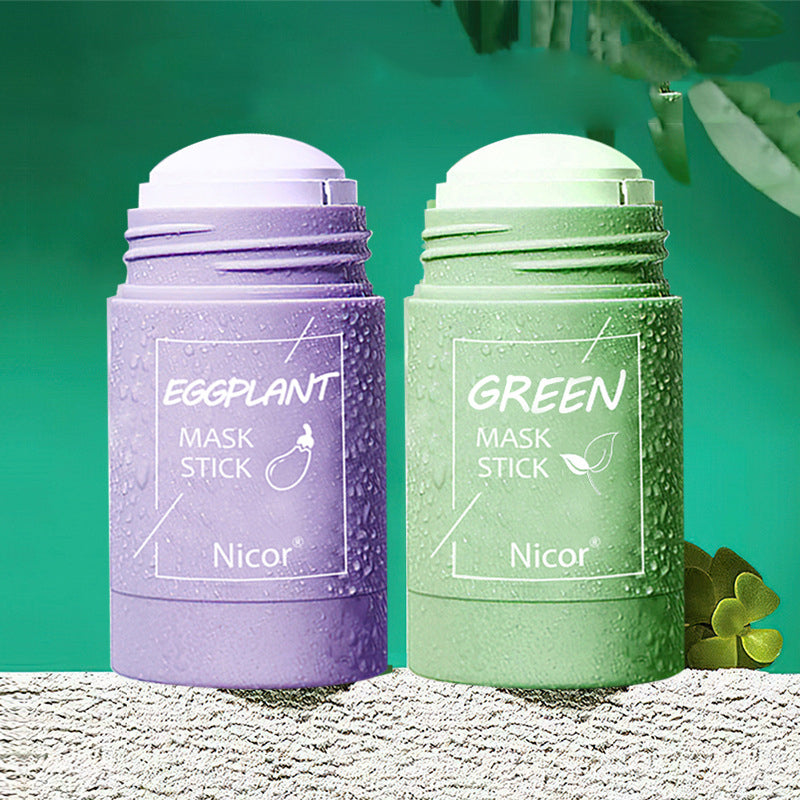 Green tea mask stick for cleansing facial care