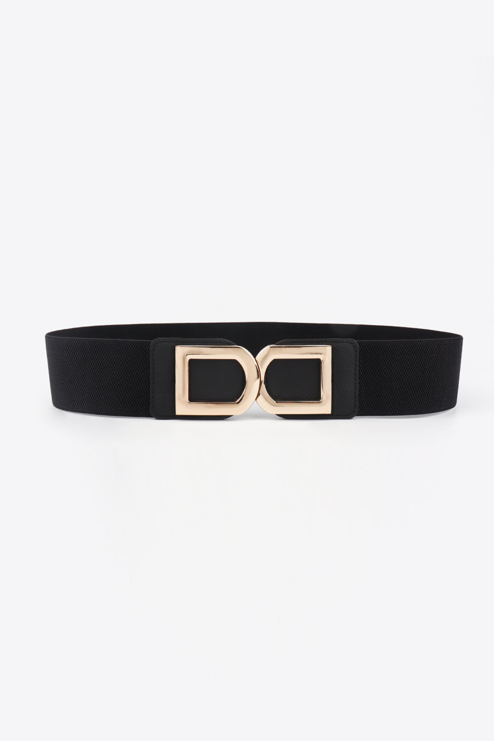 Double D Buckle PU Belt double buckle detail