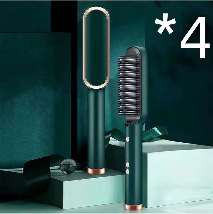 2-in-1 hair straightener and curling comb for versatile hairstyles