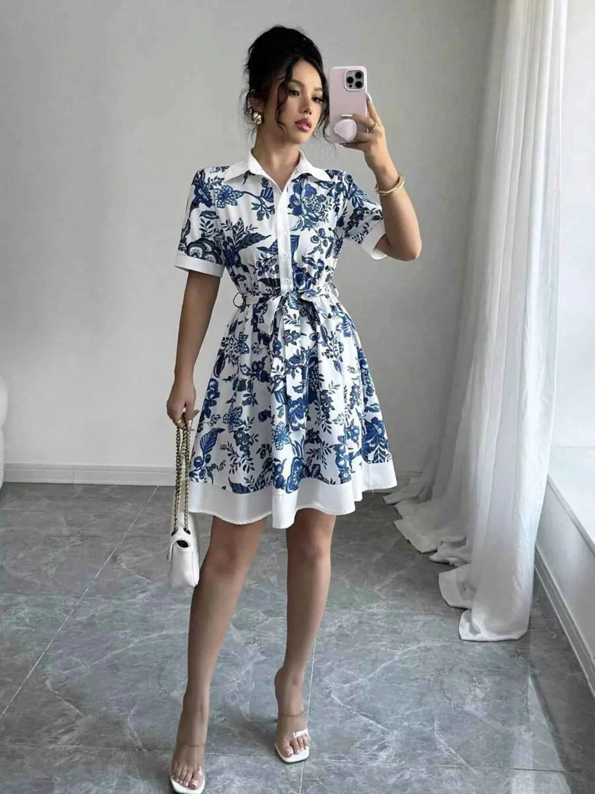 Effortlessly Chic Printed Mini Dress for Every Occasion