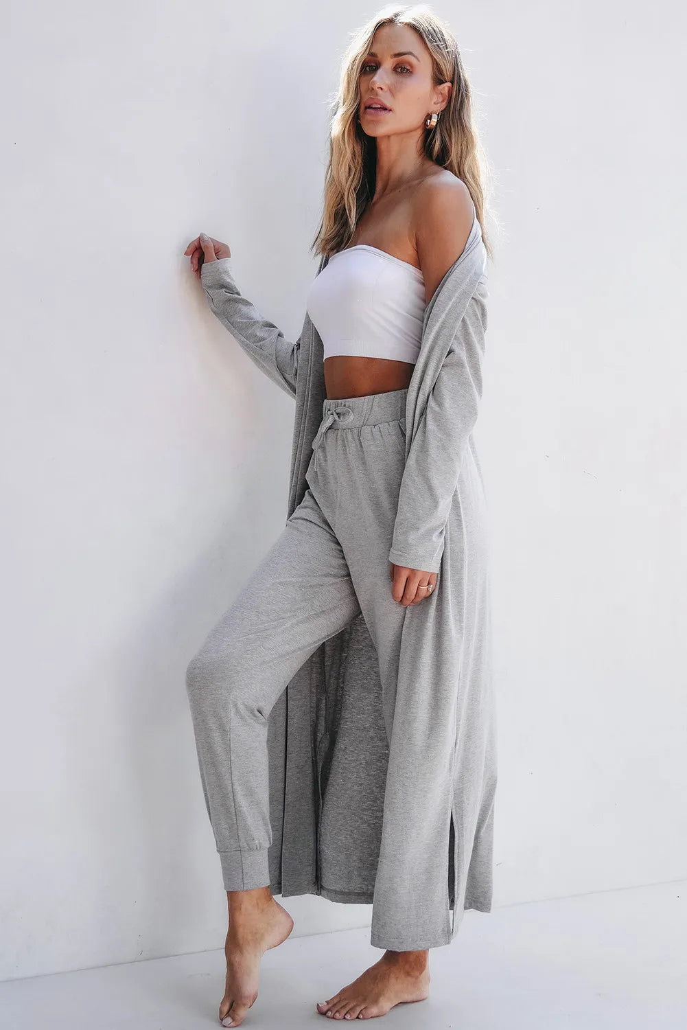 Long Sleeve Cardigan Pants Lounge Set women&