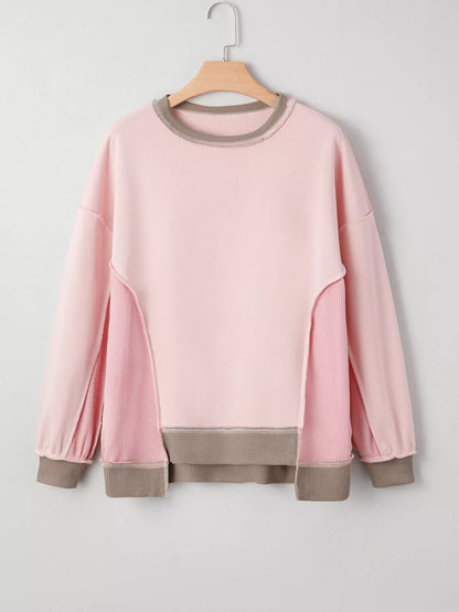 Color Block Oversize Sweatshirt oversized fit