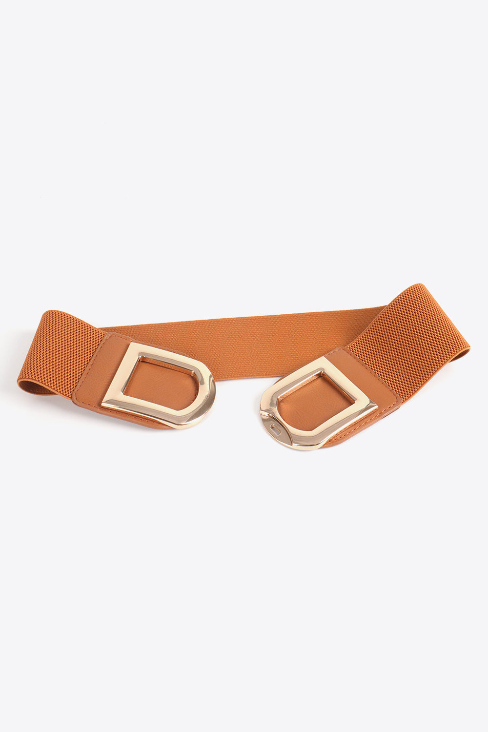 Double D Buckle PU Belt double buckle detail