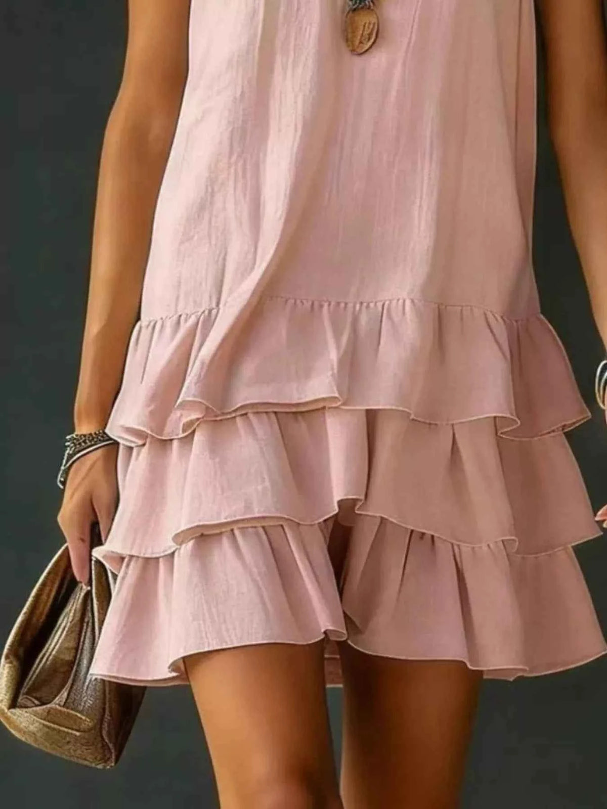 Elevate Your Wardrobe with Our Plus Size Ruffled Hem V-Neck Dress