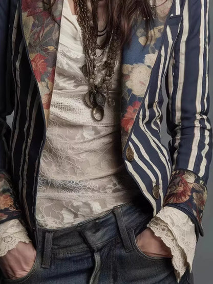 Slim Fit Floral Blazer – Women&