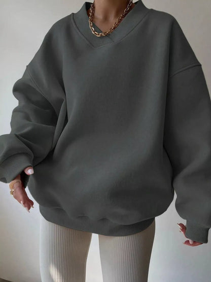 Oversized Long Sleeve Sweatshirt casual outfit