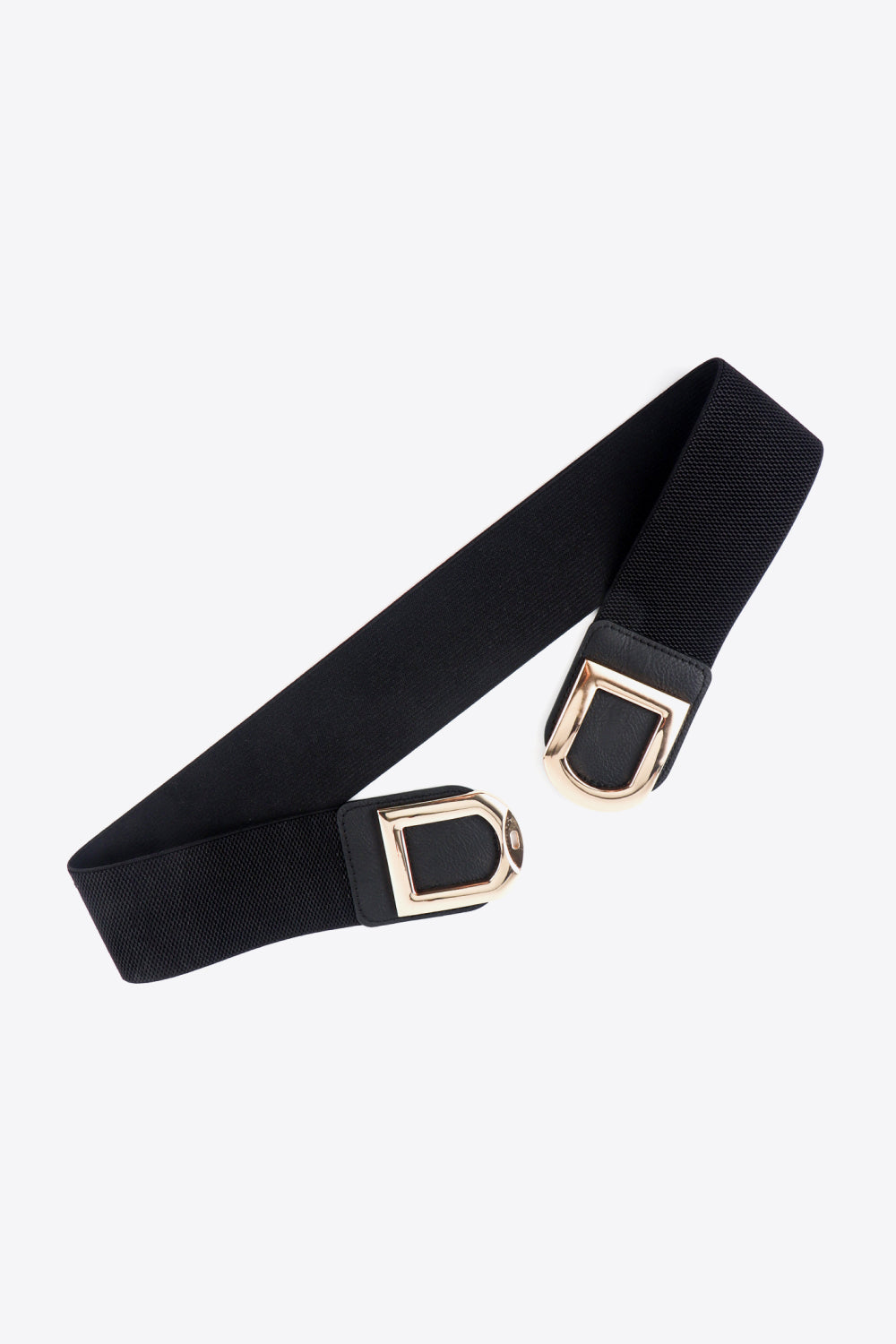 Double D Buckle PU Belt double buckle detail