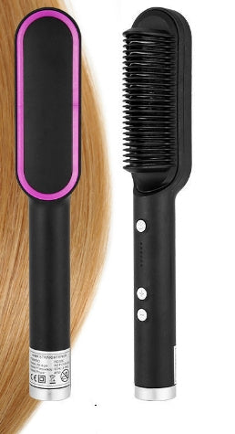 2-in-1 hair straightener and curling comb for versatile hairstyles