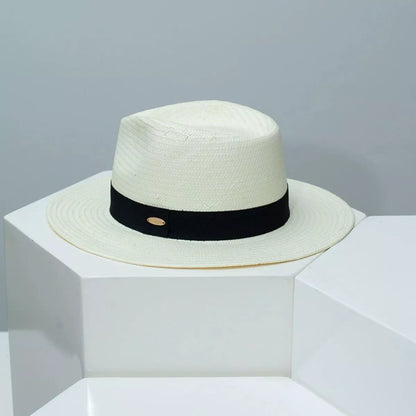 Stylish Straw Boater Hat straw design