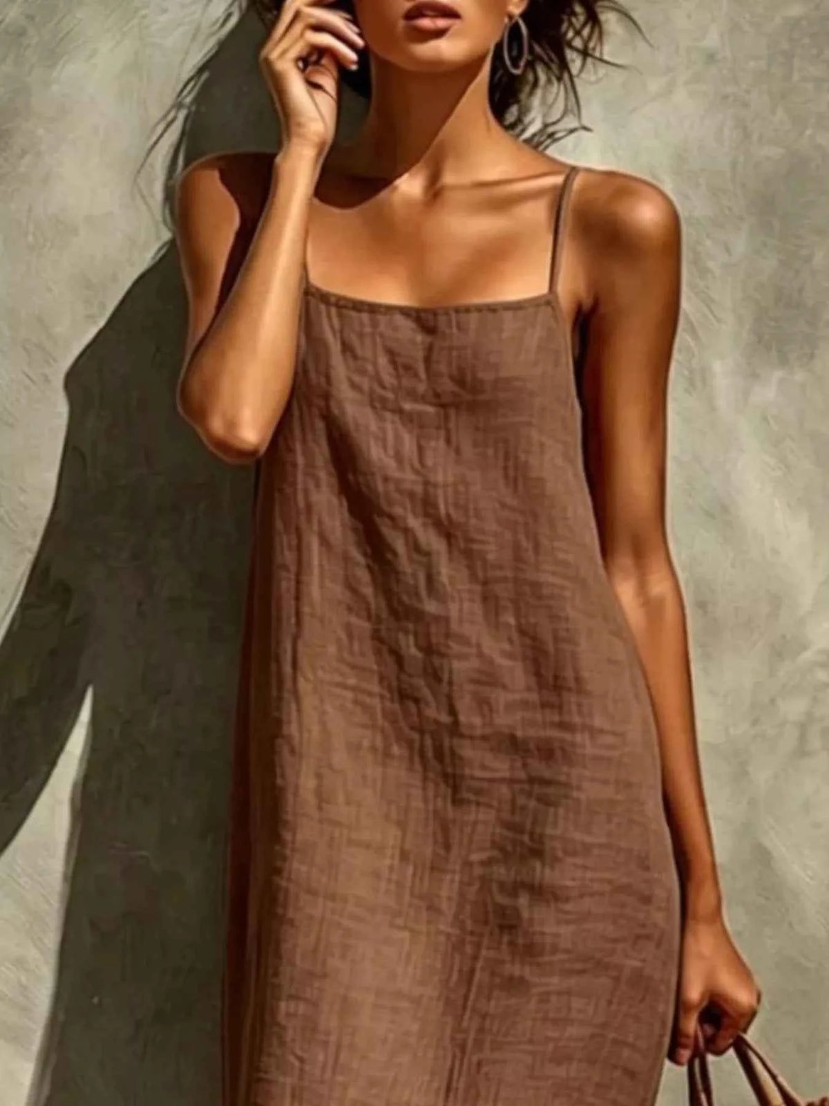 Elevate Your Wardrobe with Our Sleeveless Linen Maxi Dress