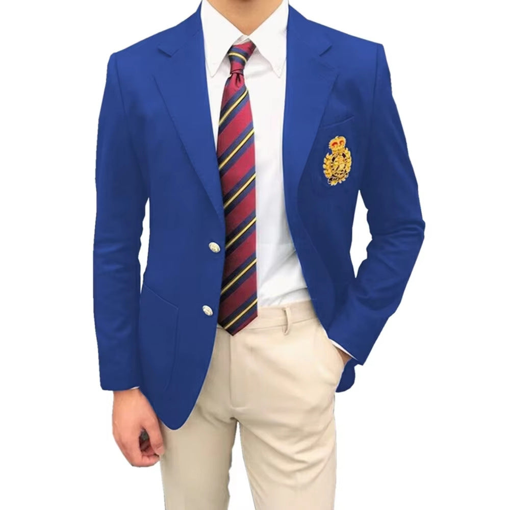 Mens slim fit suit formal business wear