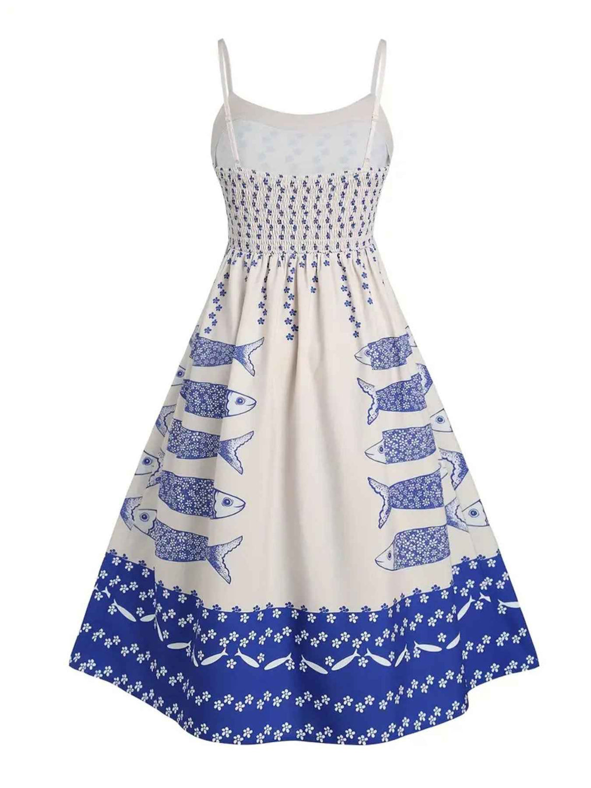 Sardine Print Midi Dress: Effortless Elegance for Every Occasion