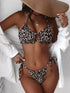 Frill Halter Neck Bikini Set – Women&