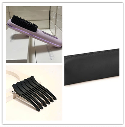 Wireless hair straightener brush for smooth hair