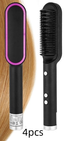 2-in-1 hair straightener and curling comb for versatile hairstyles