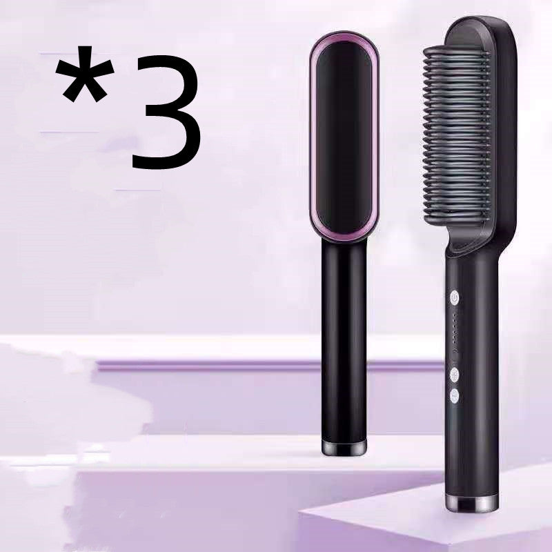 2-in-1 hair straightener and curling comb for versatile hairstyles