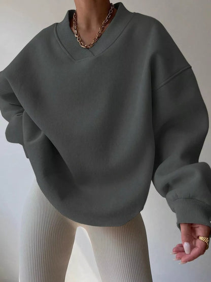 Oversized Long Sleeve Sweatshirt casual outfit