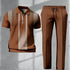 Mens 3D printed shirt and pants set casual outfit
