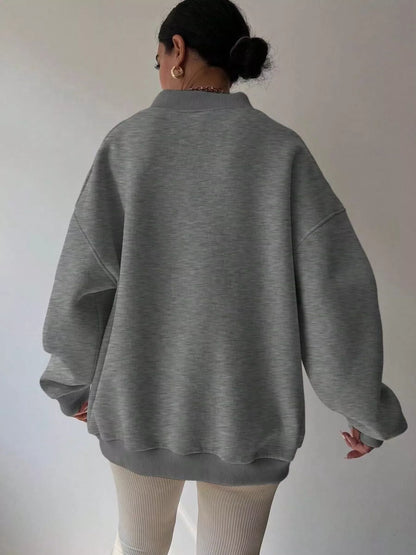 Oversized Long Sleeve Sweatshirt casual outfit