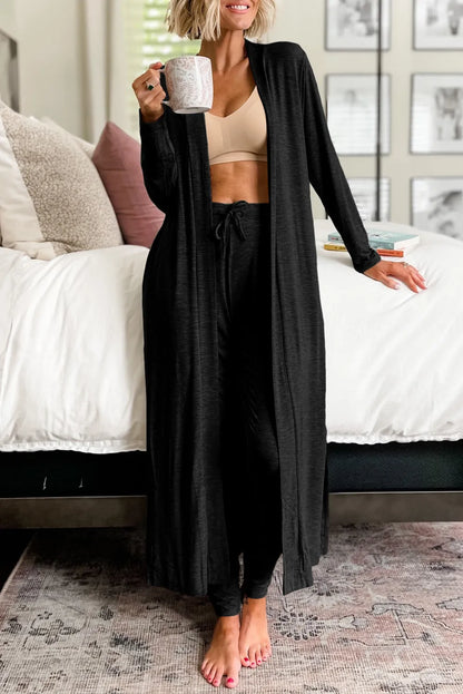 Long Sleeve Cardigan Pants Lounge Set women&