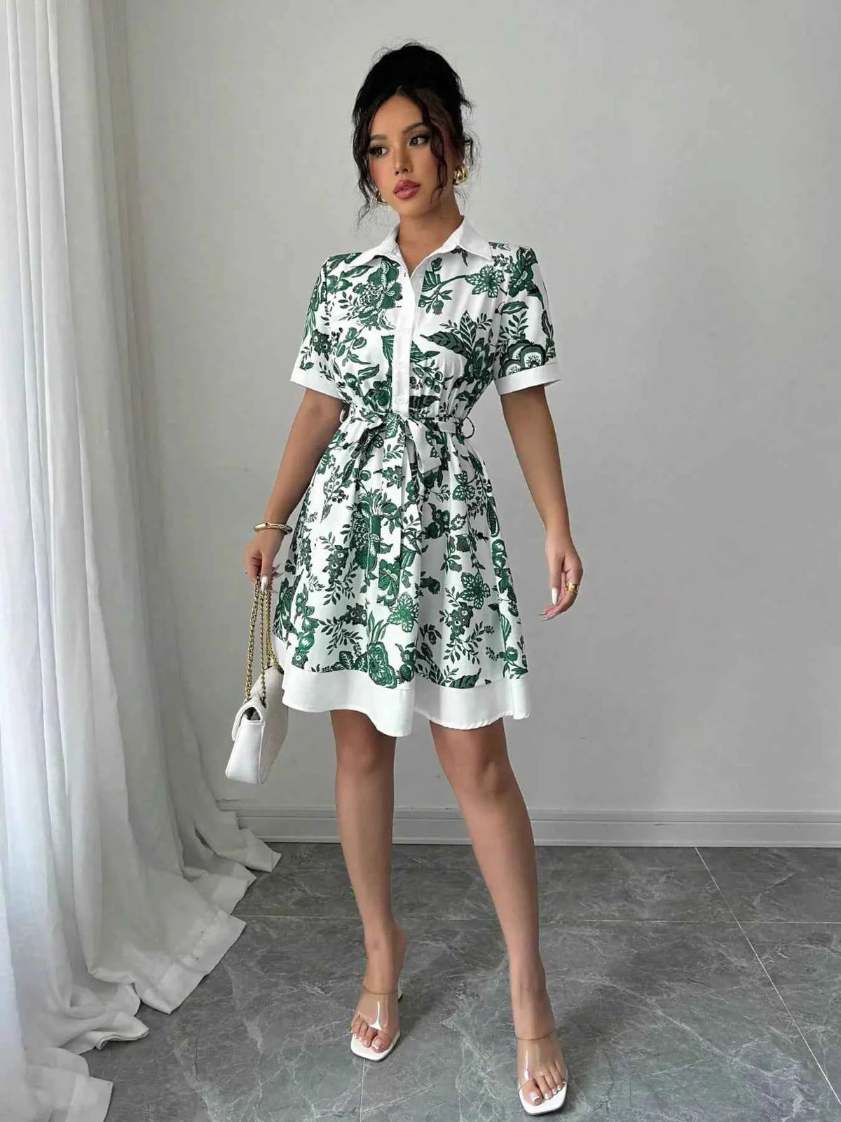 Effortlessly Chic Printed Mini Dress for Every Occasion