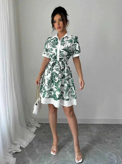 Effortlessly Chic Printed Mini Dress for Every Occasion
