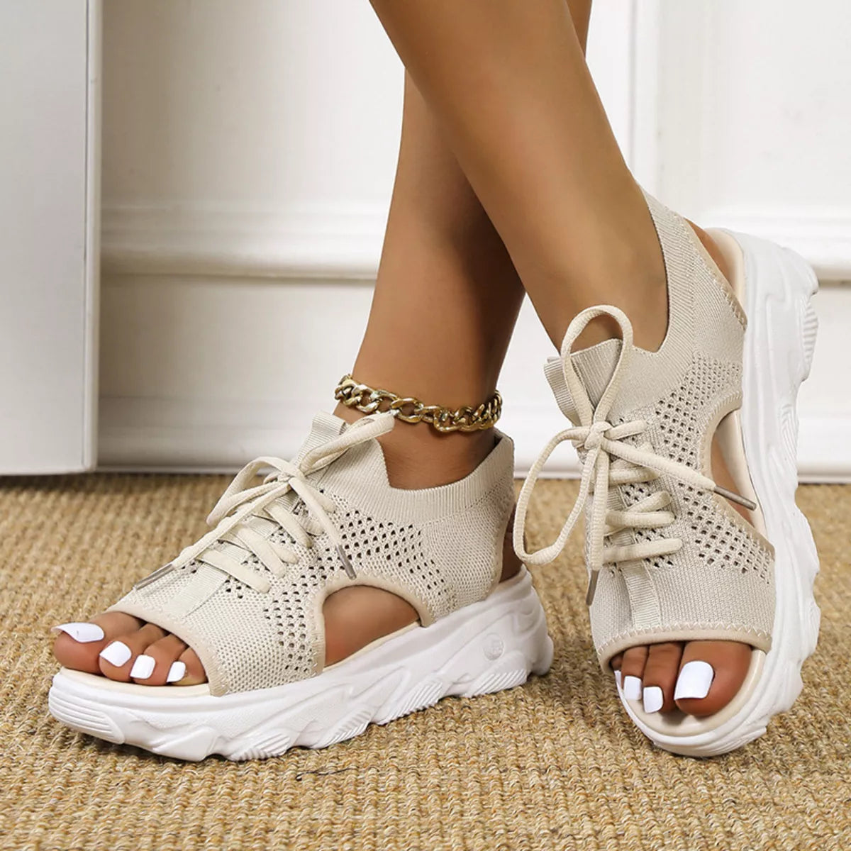 Breathable Platform Sandals women&