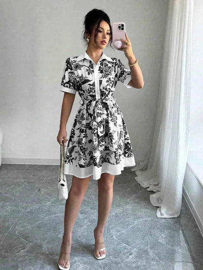 Effortlessly Chic Printed Mini Dress for Every Occasion