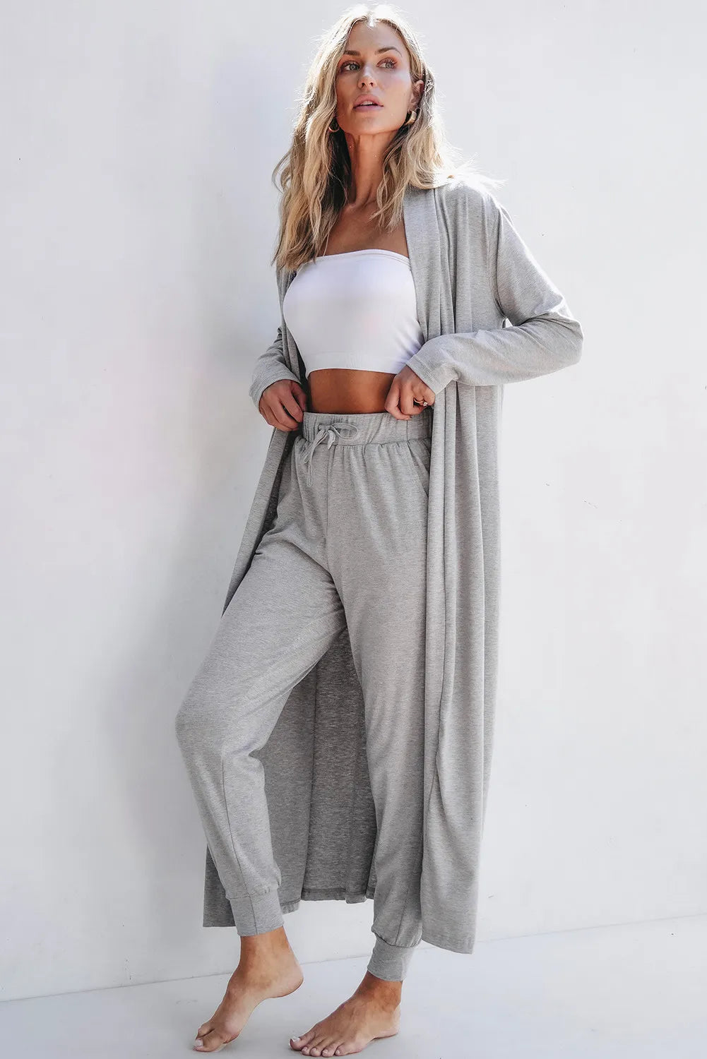 Long Sleeve Cardigan Pants Lounge Set women&