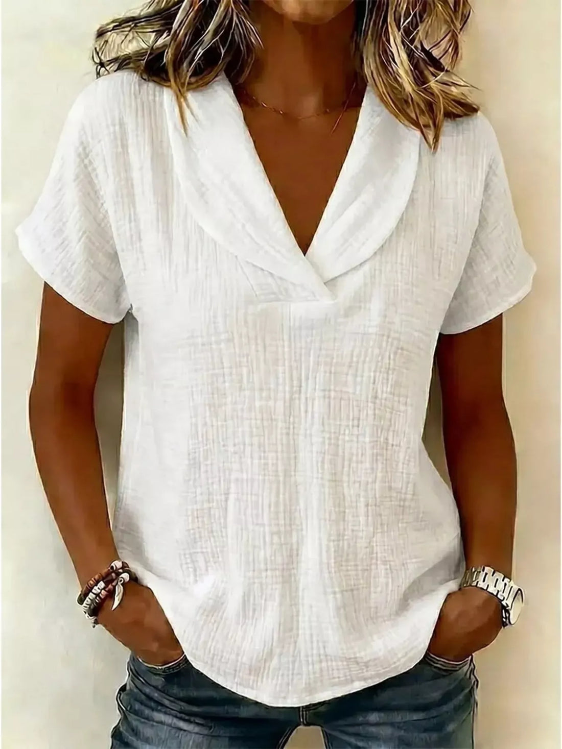 Plus size casual blouse everyday style
