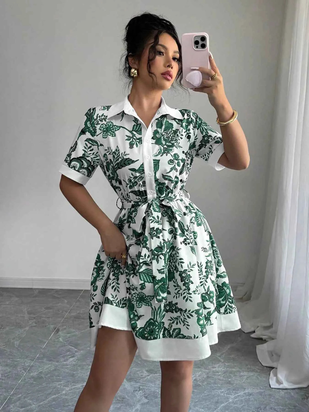 Effortlessly Chic Printed Mini Dress for Every Occasion
