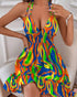 Deep V-Rope Camisole Dress in various colors and styles displayed on models, showcasing chic beach style.