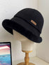 Fuzzy Trim Bucket Hat fuzzy trim