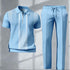Mens 3D printed shirt and pants set casual outfit