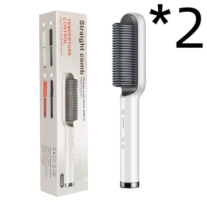 2-in-1 hair straightener and curling comb for versatile hairstyles