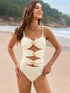 Cutout Ruched One-Piece Swimwear cutout design
