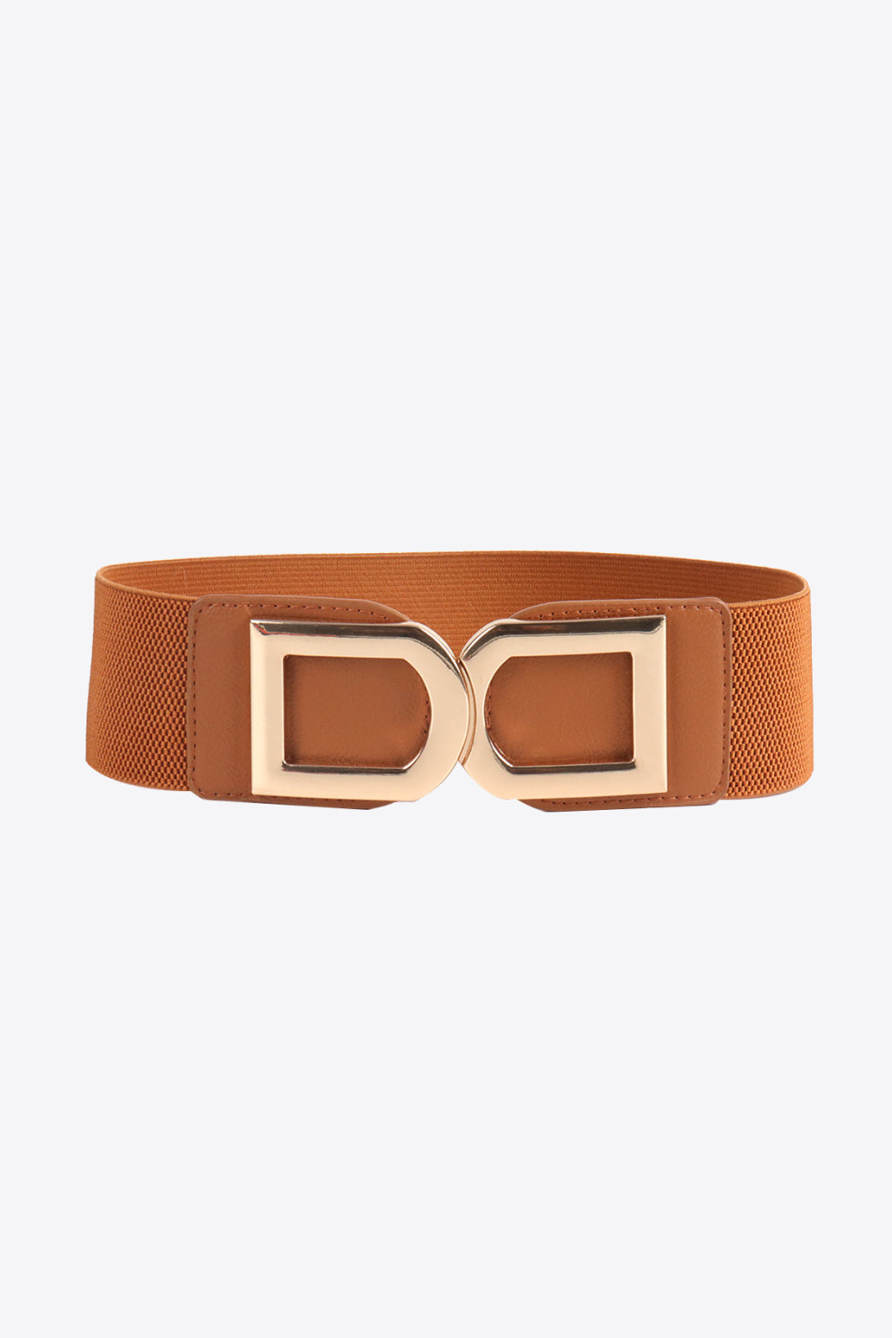 Double D Buckle PU Belt double buckle detail