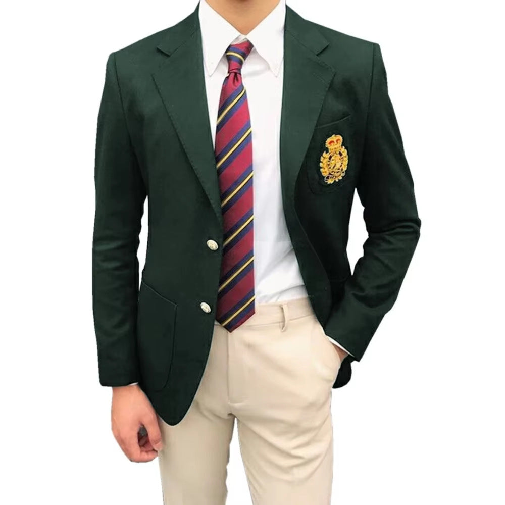 Mens slim fit suit formal business wear